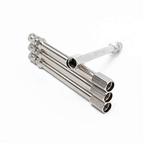 Tiziri 4xPCS 100mm 4inch Wheel Valve Extension Rod Extender Stem Caps for ATV RV Car Truck Tyre Tire 10cm Chrome