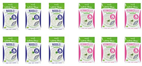 6x Slendier Bio Konjac Fideos 400g & 6x Bio Konjac Cabello de ángel 400g