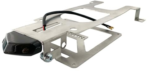 Kennzeichenhalter für KTM EXC 2012-2016 klappbar Motard Enduro (ohne Lackierung Strahler Schwarz)
