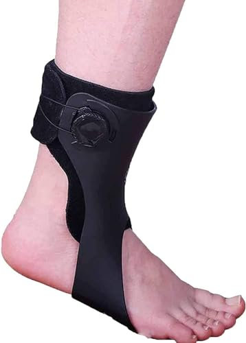 WWFAN Orthèse de Pied de Cheville orthèse de Pied de Chute Support de Pied de Cheville réglable stabilisateur for la Chute du Pied flasque et Le Mouvement de dorsiflexion (Color : Left, Size : XL)