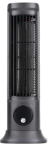 Tower Fan for Bedroom, Bladeless Fan, Desktop Tower Fan Professional Efficient Quiet 3 Levels Adjustable Bladeless Desk Fan for Bedroom Home Office Desktop