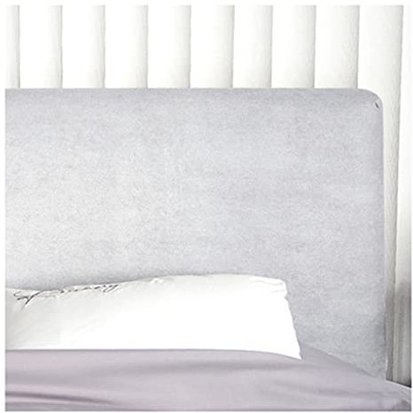 Generisch Bett kopfteil bezug Elastischer Bezug für Doppelbett-Kopfteil Schlafzimmerdekoration Staubschutz für Doppelbett-Kopfteil (Farbe: Grau-Kaffeefarbe Größe: 18 m)