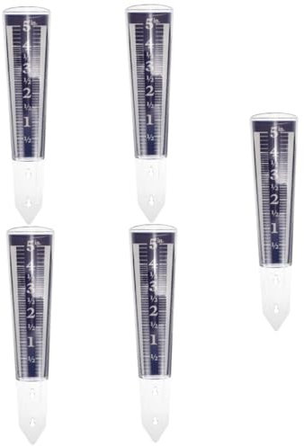 HANABASS 5pièces Pluviomètre Transparent Tube De Mesure De Pluie pour Utilisation Extérieure Précision Et Facilité De Lecture Outil Pratique pour Jardin Et Pelouse