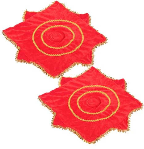 Holibanna 1paar Tanzhandtuch Rotes Handtuch Für Tanzaufführungen Handgemacht Weich Und Langlebig Für Wettbewerbe Training Und Feste Für Erwachsene