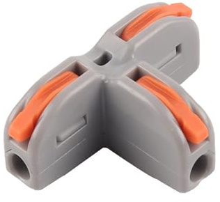 JOYELEC 15 Stück Verbindungsklemmen, T11 Elektrischer Schnellverbinder, 1 Eingang, 2 Ausgänge, Leiter kompakt, Kabelverbinder, 0,08-2,5 (4,0) mm², 250 V, 32 A, mit Steuerhebel