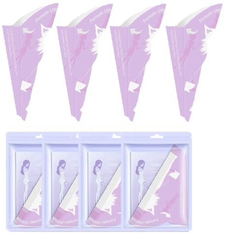 CUEMOON 40 conos para Pipi de mujer, desechables, de viaje, de papel, para mujer, desechables, para camping, senderismo y actividades al aire libre
