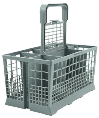 Multifunctional Dishwasher Basket Universal Foldable Cutlery Holder Accessory Knife And Fork Storage(Grey)