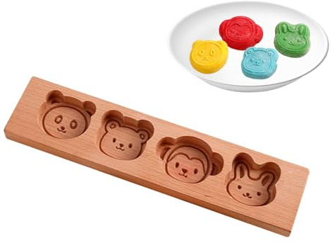 Wooden Cookie Molds | Fondant Mould for Kitchen - Kitchen Baking Supplies for Home Bakers Party Planners Shop Owners Wedding Birthday Cooking Class Instructors Fondant Cake