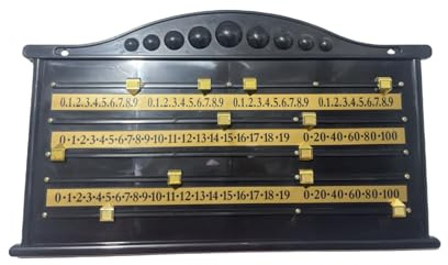 Qcbuegof Il tabellone segnapunti di Snookers di durata presenta un numero bianco chiaro su sfondo nero per una facile lettura nel tabellone segnapunti del supporto della parete del gioco veloce