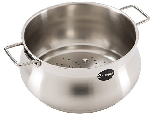 Barazzoni Tummy Colapasta Vapo, Acciaio inox 18/10, Diametro cm 22. Made in Italy.