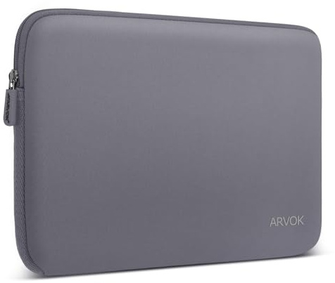 Arvok 13 13.3 14 Inch Laptop Sleeve Case for MacBook Pro/MacBook Air 13-14 inch, Water-Resistant Notebook Chromebook Computer Pouch, Carrying Bag Cover for HP/Dell/Lenovo/Asus/Acer