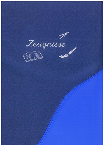 Idena Zeugnismappe A4, 12 Hüllen (5 Mappen, Blau)