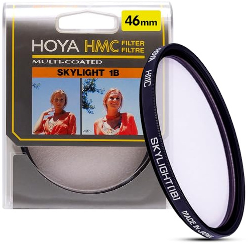 Hoya Filtro Skylight de 46 mm, Negro.