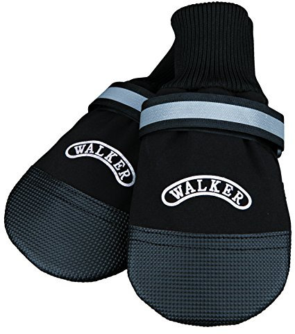 TRIXIE warm gefütterte und wasserabweisende Hundeschuhe Pfotenschutz Walker Care Comfort, L, 2 St., schwarz- 19473