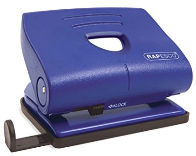 Rapesco PF8700L1 820-P 2-fach Locher, 22 Blatt Kapazität, Blau