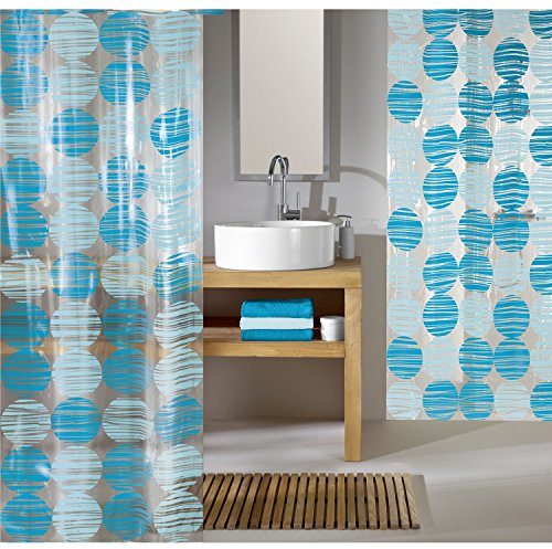 Kleine Wolke 5185766305 Duschvorhang Rondo, 180 x 200 cm, türkis