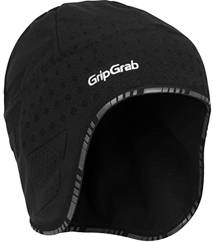 GripGrab Aviator Cap Fahrradmütze Unter Helm Fahrrad Mütze Winter Unterhelmmütze Winddichte Wintermütze Ohrenwärmer Warm