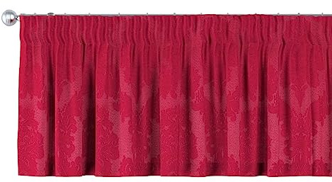 dekoria Kurzgardine mit Kräuselband Schal Gardine Dekoschal 260 x 40 cm rot