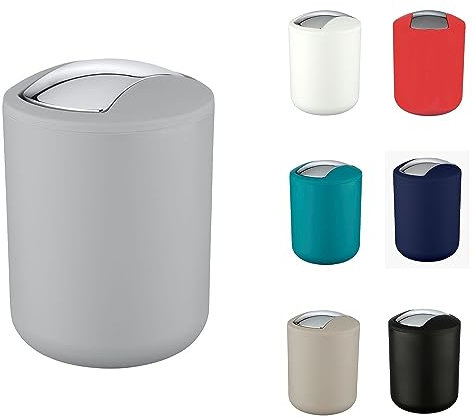 WK Brasilia Table Top Kitchen Waste/Cosmetics Small Bin (Grey)
