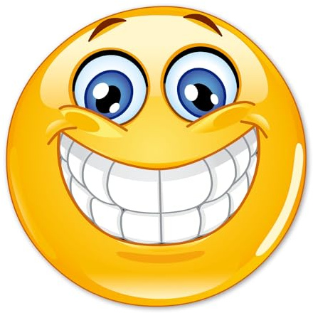 easydruck24de Aufkleber Smile Ø 9 cm - kfz020 | lustig Fun-Aufkleber für Roller Auto Laptop, witterungsbeständig, UV-beständig