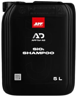 APP for AD SiO2 Shampoo - Shampoo per auto concentrato | Prodotto per il lavaggio dell'auto basato sulla nanotecnologia | Strato idrofobico di particelle di biossido di silicio | 5 l