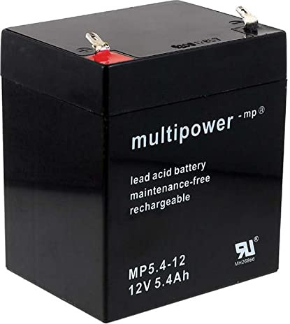 akku-net Bleiakku (multipower) MP5,4-12, 12V, Lead-Acid
