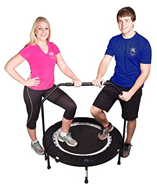 Maximus Pro Rebounder - Trampolin Fitness Plegable. Mini Cama Elástica. Trampolines Fitness para Adultos Peso máximo 140 kg