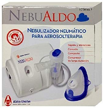 Nebualdo Nebulizador neumático para aerosolterapia. Fabricado según las directrices médico científicas más recientes (máxima eficacia terapéutica).