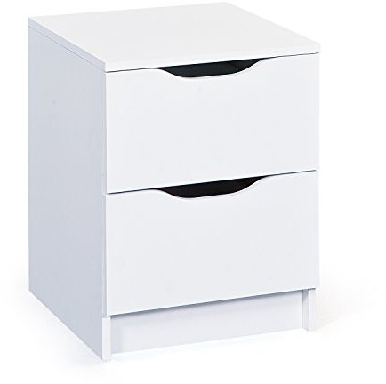 Inter Link – Kommode – 2 Schubladen – Schubladenschrank – Beistellschrank – Sideboard – Melaminbeschichtet – Weiß – Schubladen mit Griffmulden – Westphalen 2