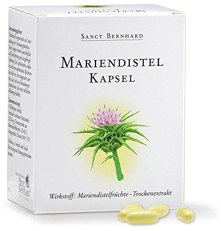Sanct Bernhard Mariendistel-Kapseln mit Mariendistelfrüchte-Extrakt 90 Kapseln