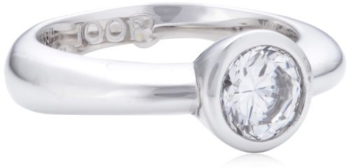 Joop Damen-Ring Meryl Zirkonia-Solitär weiÃŸ 925 Sterling Silber Gr. 55 (17.5) JPRG90647A550