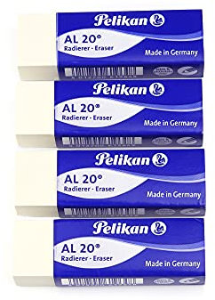 Pelikan, Radiergummi Säckchen 4 Gomme Bianco