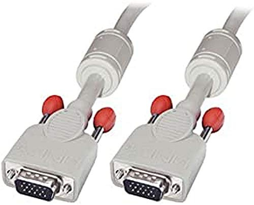 LINDY Câble VGA M/M, Gris Clair, 3m