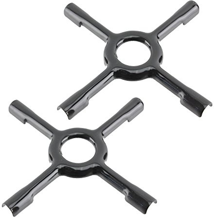 SPARES2GO Universal Gas Hob Ceramic Pan Support Moka Trivet Stand (Small, 130mm, Pack of 2)