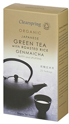 (Pack Of 4 - Organic Genmaicha Tea with Roasted Rice - Box | CLEARSPRING WHOLEFOODS