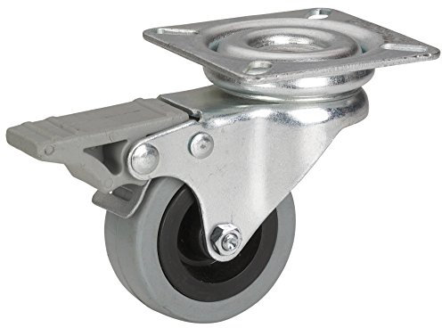 Dörner + Helmer 771100C Apparaterolle mit Gummireifen, Grau