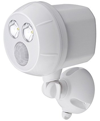 Mr Beams drahtloser, batteriebetriebener, heller LED Spot mit Bewegungssensor für den Innen & Außenbereich weiß MB380
