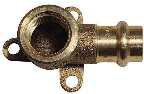 Cornat Press-Wandscheibe mit 1 Innengewinde und 1 Muffe, A 15 mm, B 1/2Zoll IG, 1 Stück, rotguss, T65721512B