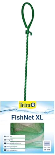 Tetra FN Fish-Net Größe XL - hochwertiges Fangnetz aus reißfestem Nylon, der Kescher ermöglicht das leichte und schonende Fangen von Fischen aus dem Aquarium, Netzgröße 15 cm