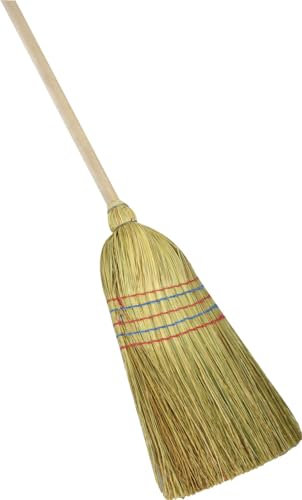 Reisstrohbesen 5-Naht mit Stiel 130 cm Strohbesen Kehrbesen