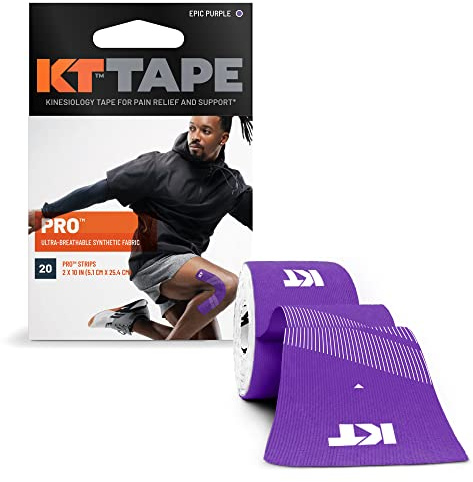KT Tape Pro Kinesiologie-Tapes, 20 Stück, vorgeschnitten