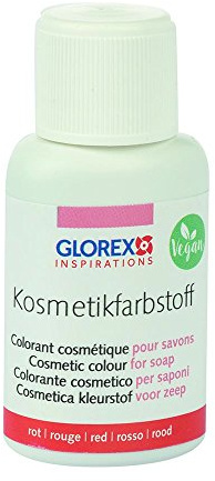 GLOREX 6 1600 211 Seifen-Kosmetik-Farbstoff 20ml rot