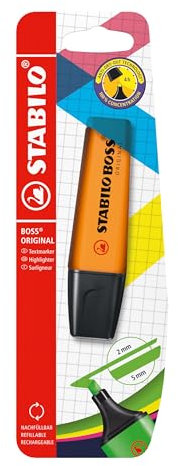 STABILO BOSS ORIGINAL - Evidenziatore - Pack da 1 - Arancione