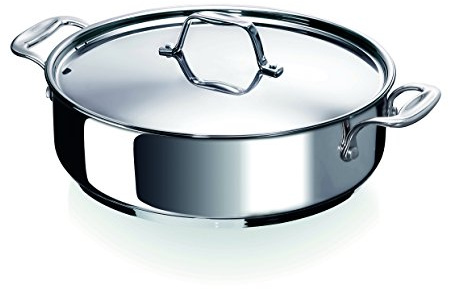 Beka Chef - Sauteuse Inox 18/10 - 28 cm - Avec Couvercle - Tous feux Compatible Induction - Acier Inoxydable