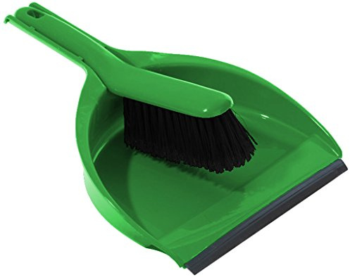 Cleenol 191222/G Dustpan and Stiff Brush - Green