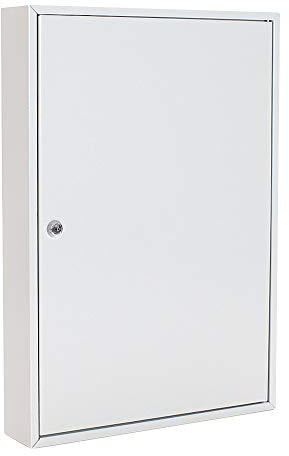 Rottner Key Cabinet S 100 Steel Cylinder Lock 2 Keys Adjustable Hook Strips Key Register incl. Mounting Material