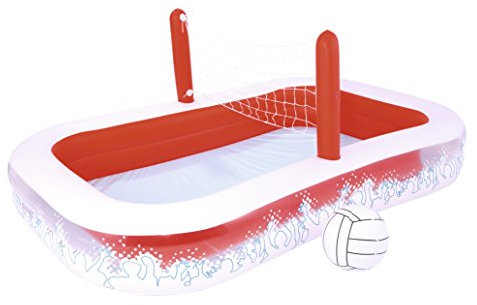 Bestway 54125B-03 - Planschbecken Inflate-A-Volley Pool, 254 x 168 x 97 cm