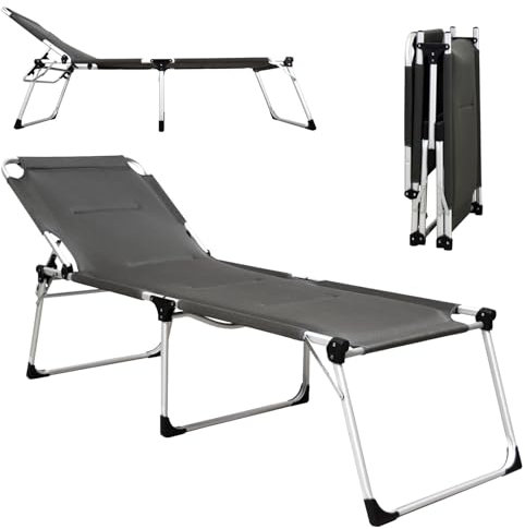 hausratplus osoltus Soft Touch Dreibeinliege XXL Soft Touch 3D MESH AIR gepolstert Silber/anthrazit