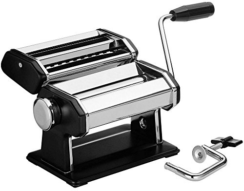 Premier Housewares Pasta Maker / Pasta Machine / Pasta Roller / Pasta Making Kit / Handle Roller / Stainless Steel