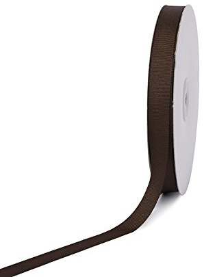 Creative Ideas 50-Yard Solid Grosgrain Ribbon, 5/8-Inch, Brown